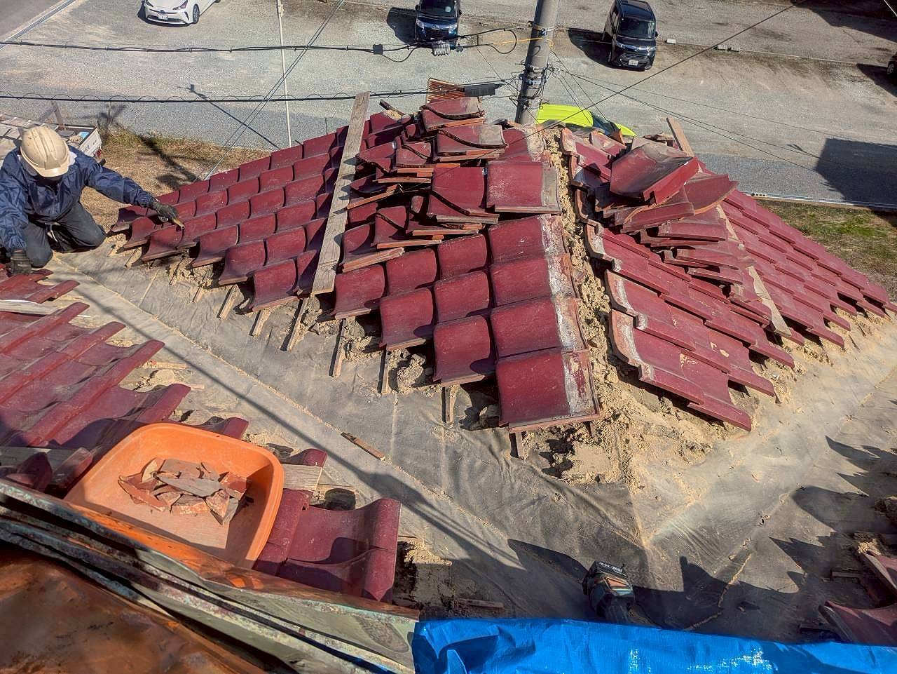 加古川市　谷板金の施工工程